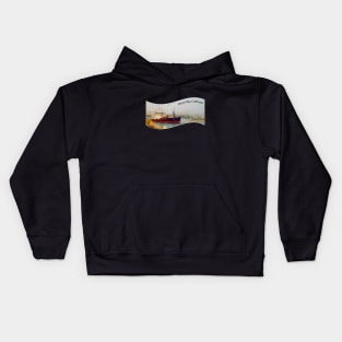 Foggy Morro Bay California Kids Hoodie